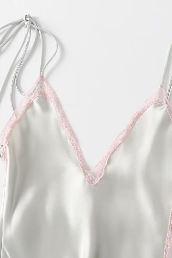 Jessica  Butterfly Bow Lace Satin Dress Fashion - Image 3