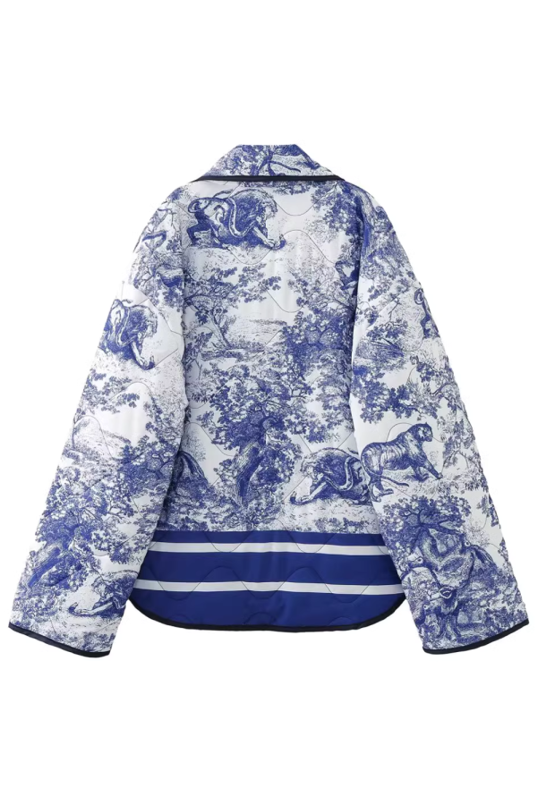 Maisie  Quilted Cotton Printed Jacket Sale - Image 2