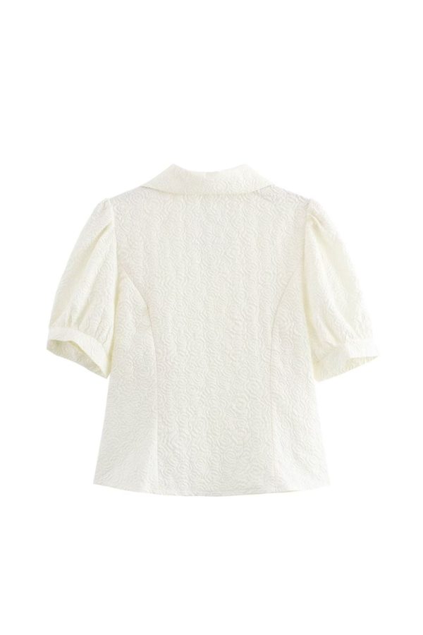 Freya    Bubble Sleeve Short Skirt Set Top & Bottom Hot on Sale - Image 3