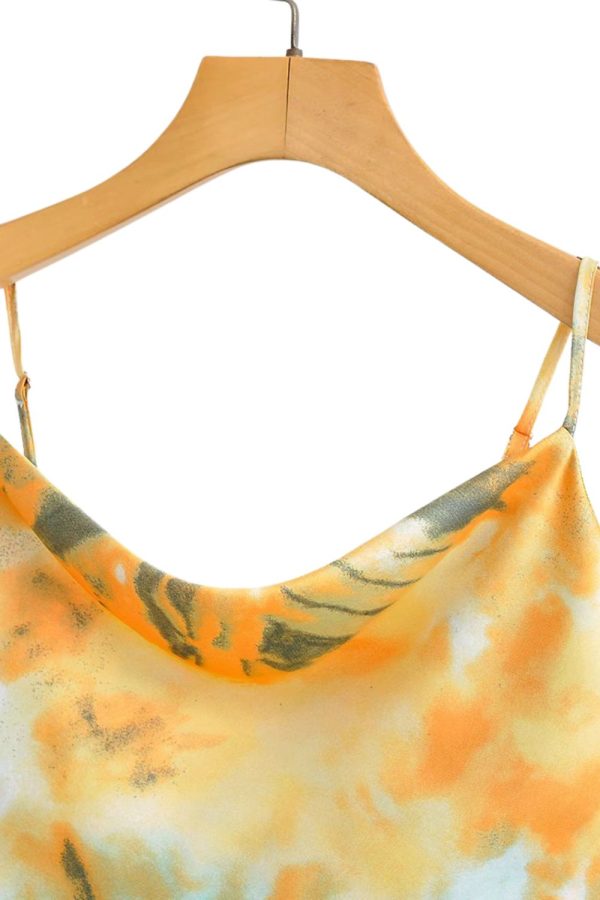 Daisy  Tie-Dye Printed Strappy Bralette Top (2 Colors) Cheap - Image 5