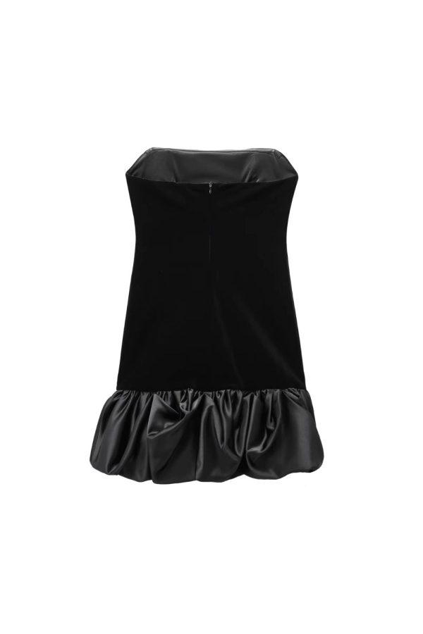 ‘Madison’ Velvet Strapless Mini Dress Supply - Image 2
