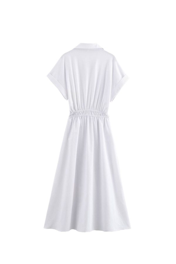 Freya  Linen Blend Midi Dress Online Hot Sale - Image 2