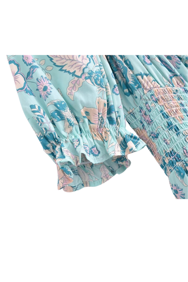 Lsabelle  Lace-up Waist Pleated dress Online Sale - Image 3