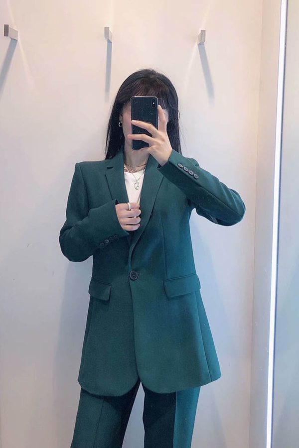Aubree  Casual Blazer Jacket & Straight Pants (Sold Separately) on Sale - Image 2