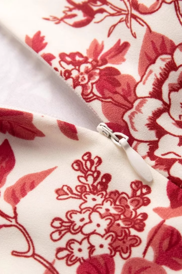 Sarah  Floral Printed Suspender Dress Online - Image 5