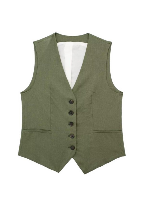 Isabelle  V-neck vest Top &  Shorts  (Sold Separately) Discount - Image 3