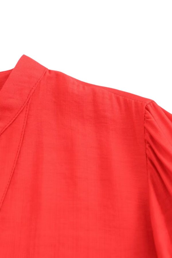 ‘Poppy’ V-neck Embroidered Long Sleeve Top Online Sale - Image 4
