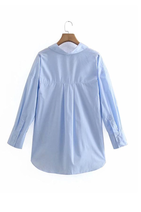 ‘Martha’ Turn-down Collar Loose Fit Long Sleeve Shirt Discount - Image 2