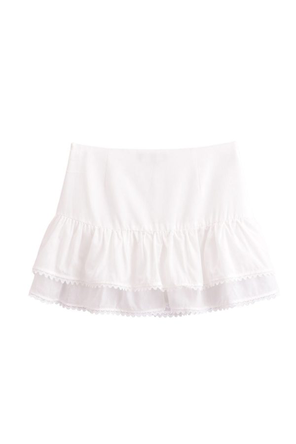 ‘Harper ’ Casual Layered Mini Cake Skirt （2 Colors) Hot on Sale - Image 2