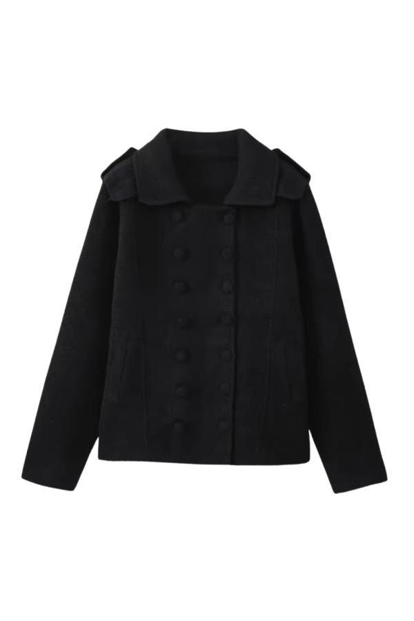 Stacey  Double-Breasted Collared Jacket (3 Colors) Sale - Image 3