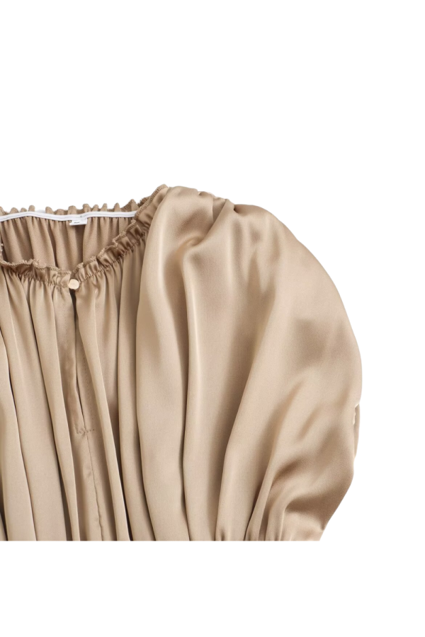 Isabelle   High Waist Temperament Pleated Dress Supply - Image 3