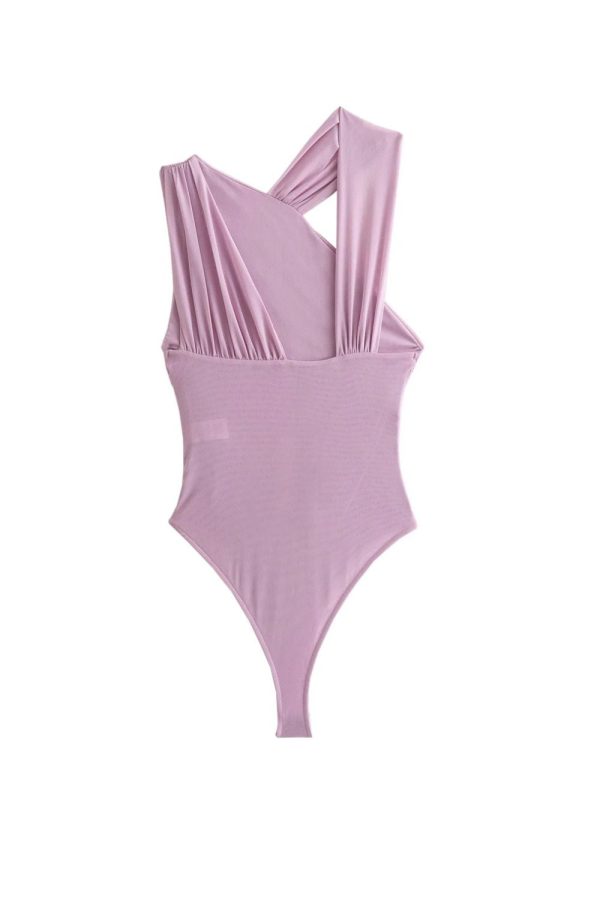 Millie  Asymmetric Mesh Jumpsuit （2 Colors) Online Sale - Image 5