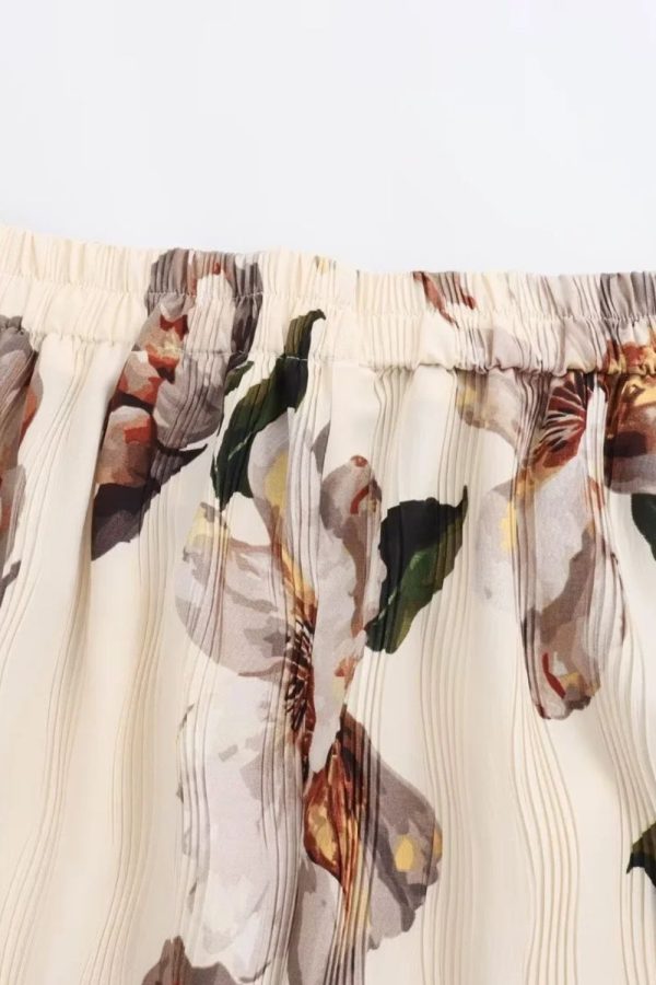 Ruby  Elastic Waist Printed Casual Skirt on Sale - Image 4