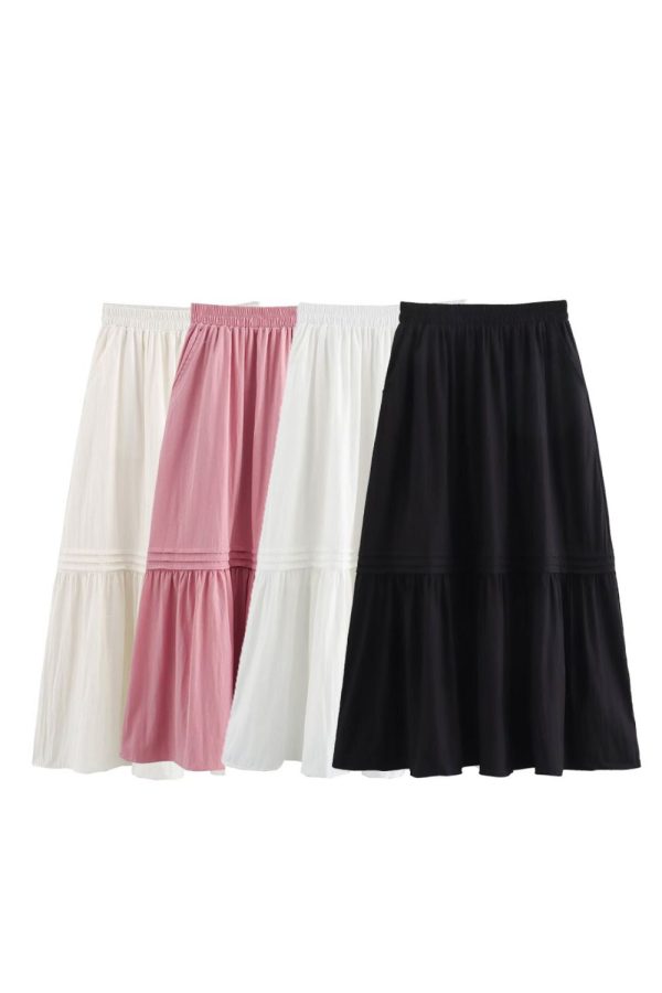 ‘Lucy’ Summer Loose Fit Midi Skirt Discount