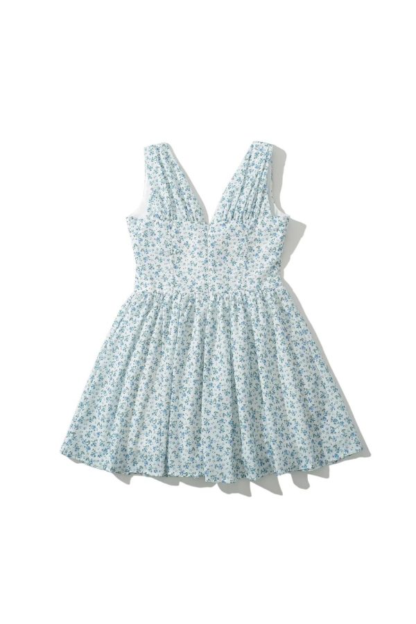 Hannah  Simple Mesh Patchwork Floral Print Dress Discount - Image 2