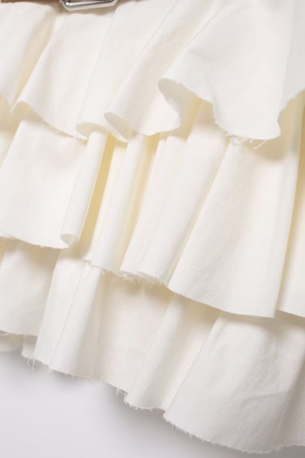 ‘Millie’ Layered Decor Halterneck Dress & Belt For Discount - Image 5