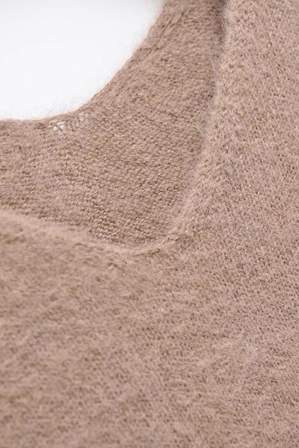 Jaime   V-Neck Long Sleeve Pullover Sweater Online Hot Sale - Image 5