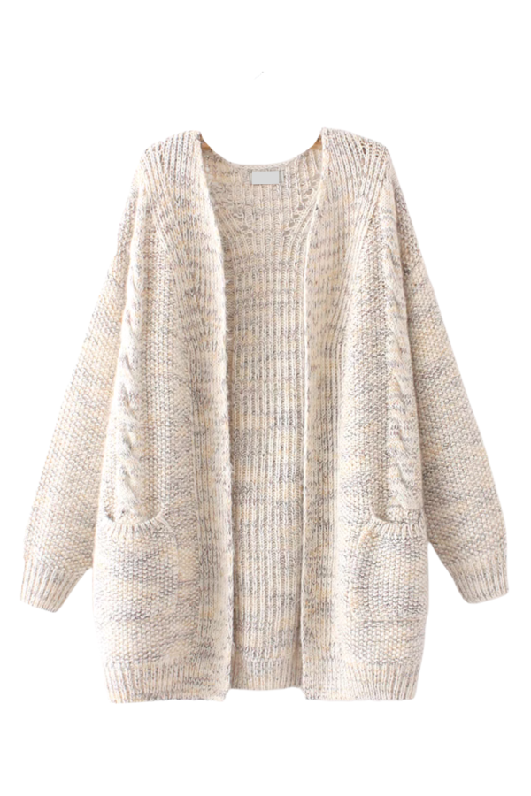 Miriam  Fuzzy Mid-Length Knitted Cardigan (2 Colors) Online now - Image 2