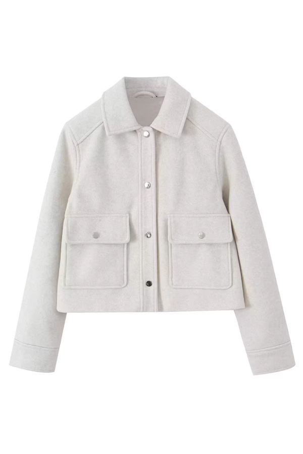 Christine  Soft Short Jacket (2 Colors) Hot on Sale - Image 3