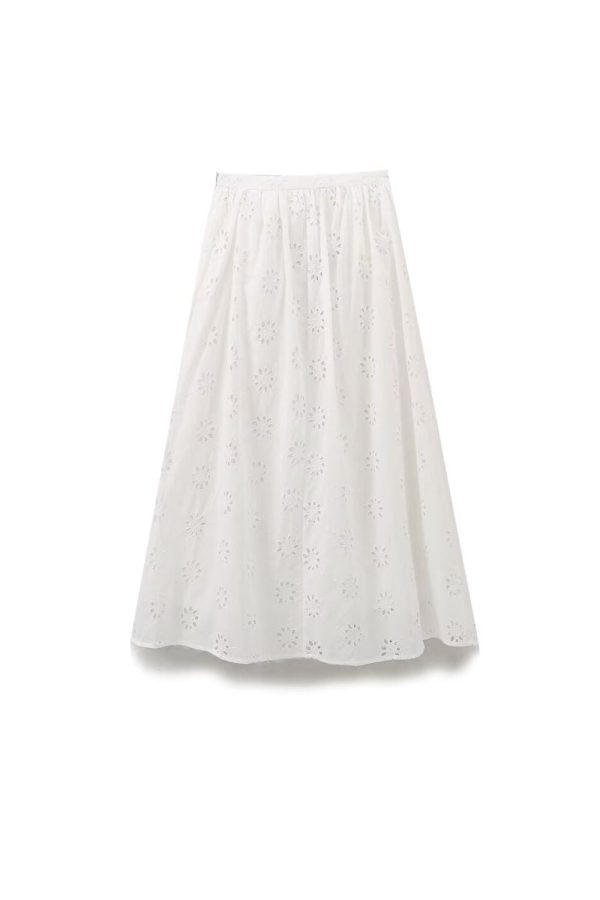 Georgia  Simple Hollow Embroidered Skirt Fashion - Image 2