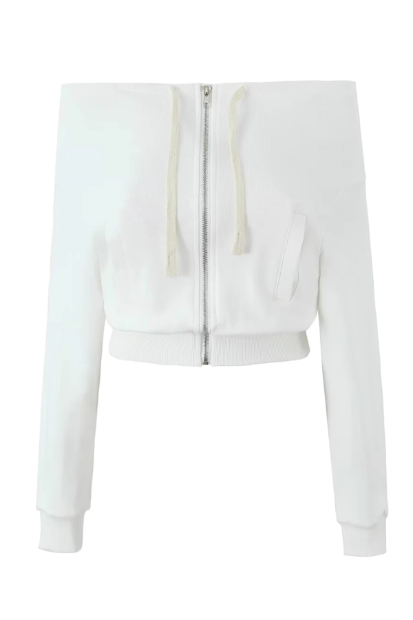 Irene  Cowl Turtleneck Full-Zip Sweater (3 Colors) For Cheap