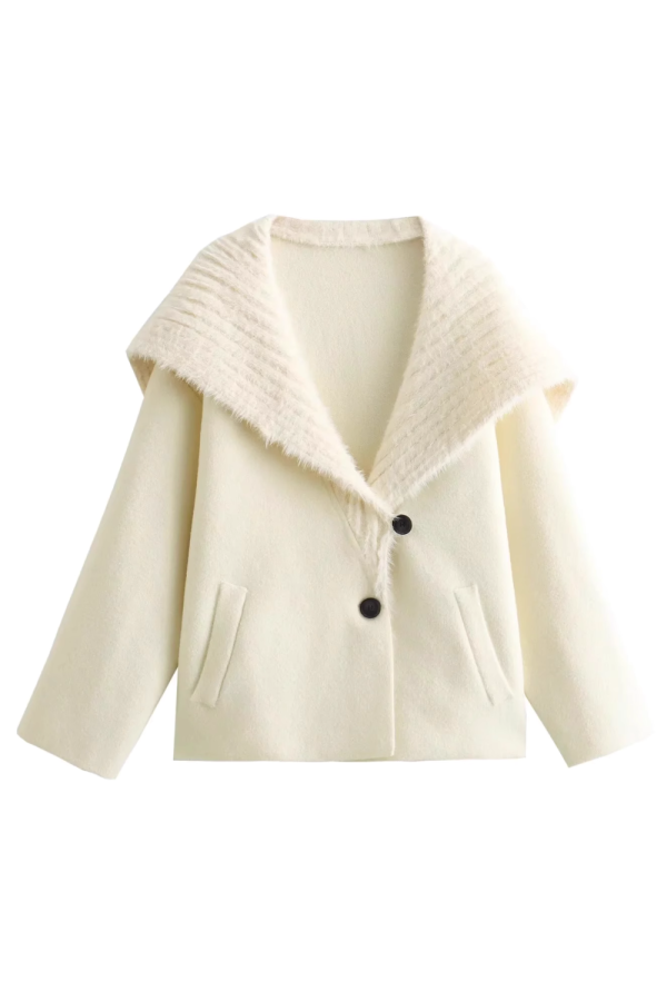 Agnes  Shawl Collar Velvet Jacket Online Hot Sale