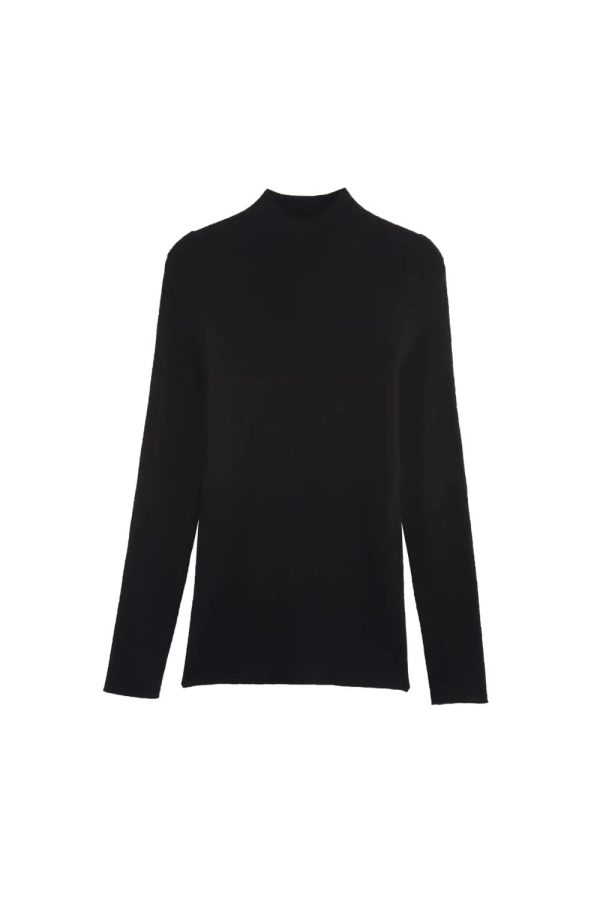Brooke  Solid-Color Crewneck Knit Base Layer Top Online Hot Sale - Image 2