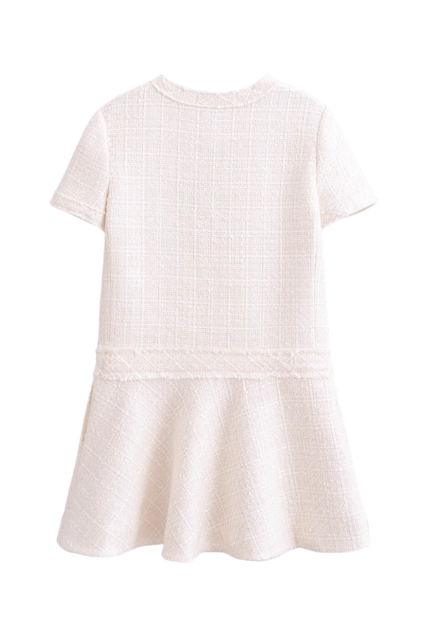 Helen  Tweed Short Sleeved Midi Dress Cheap - Image 2
