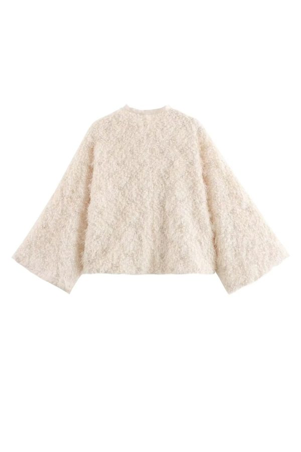 ‘Julia’ Plush Beaded Fringe Coat Online Sale - Image 2