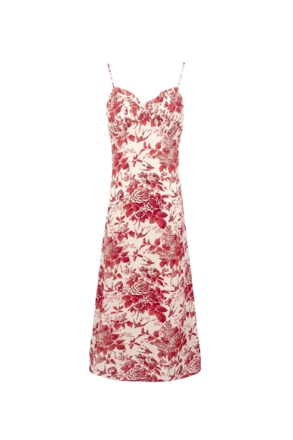 Sarah  Floral Printed Suspender Dress Online