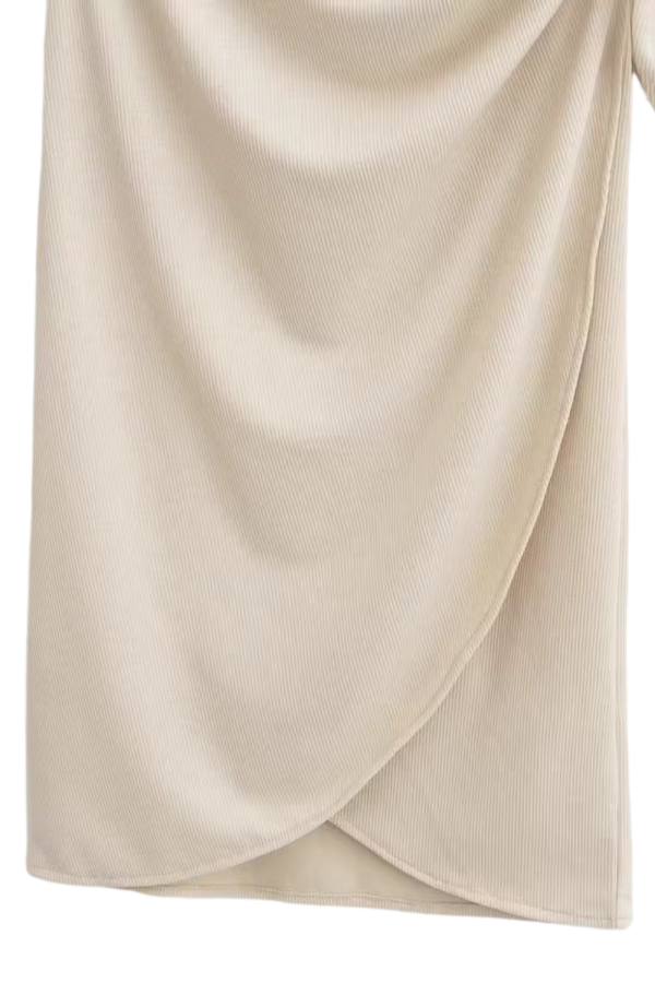Josephine  Side-Tie Wrap Midi Skirt For Sale - Image 3