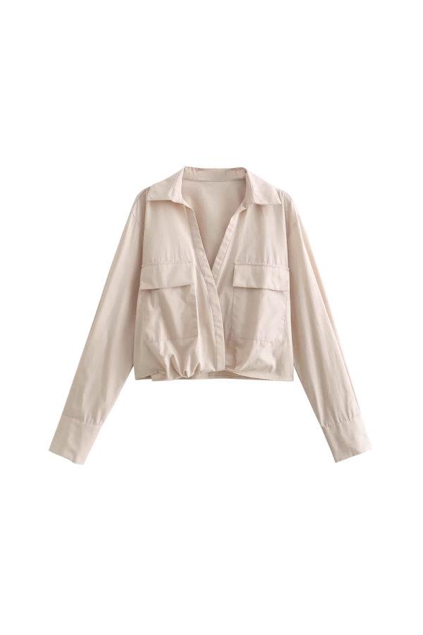Hannah  Collared Short Shirt Discount
