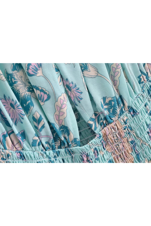 Lsabelle  Lace-up Waist Pleated dress Online Sale - Image 4