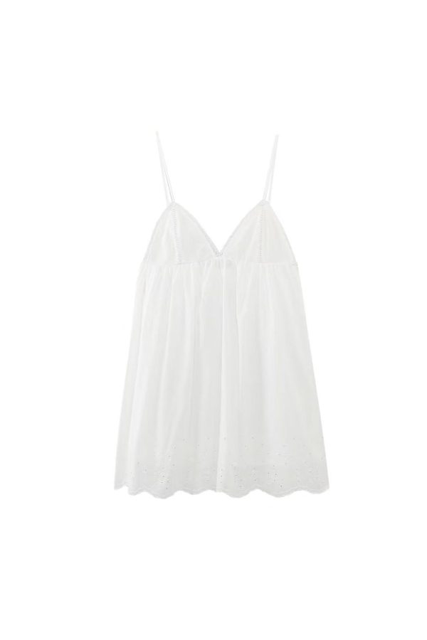 Hazel  V-neck Halter  Lace  Midi Dress For Discount