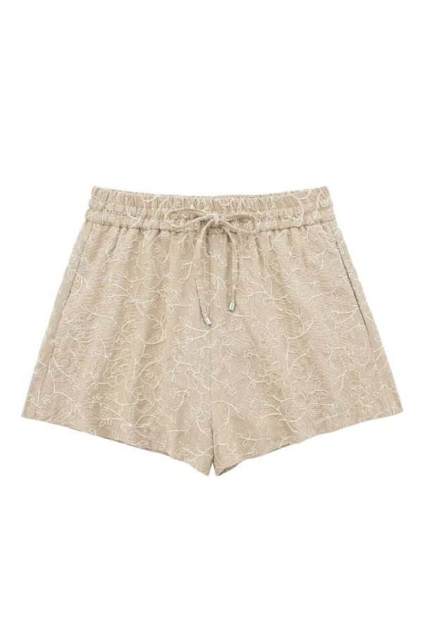 ‘Freya’ Elastic Waist Casual Shorts For Cheap