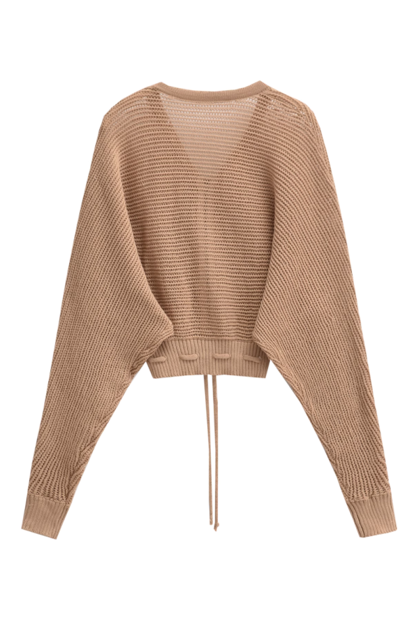 Georgina  Full-Zipped Cable-Knit Sweater For Sale - Image 2