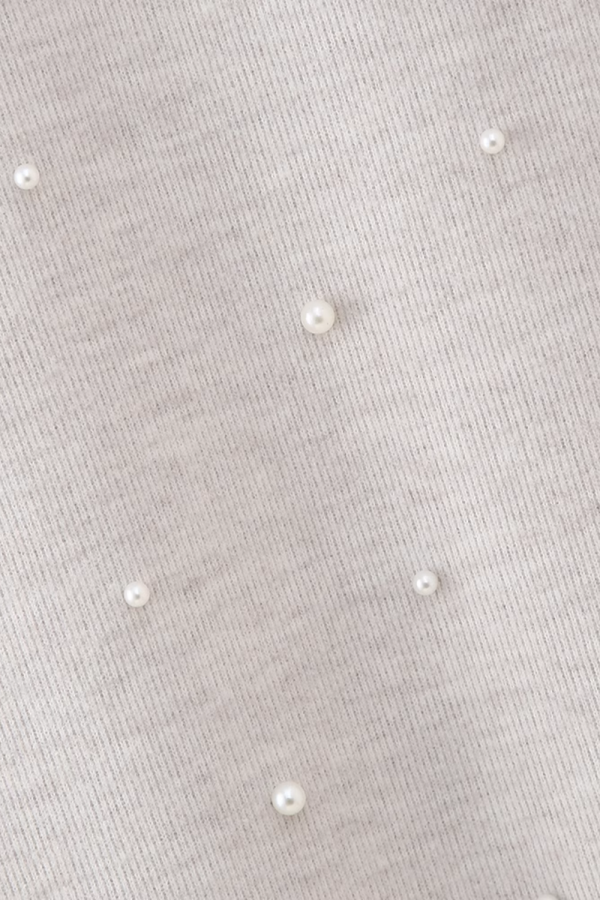 Juliet  Mock Neck Pearl Embellished Sleeveless Knitted Top Discount - Image 4