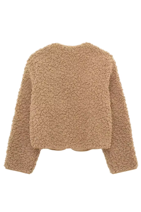 Marlene  Zip-Up Fleeced Short Jacket Sale - Image 2