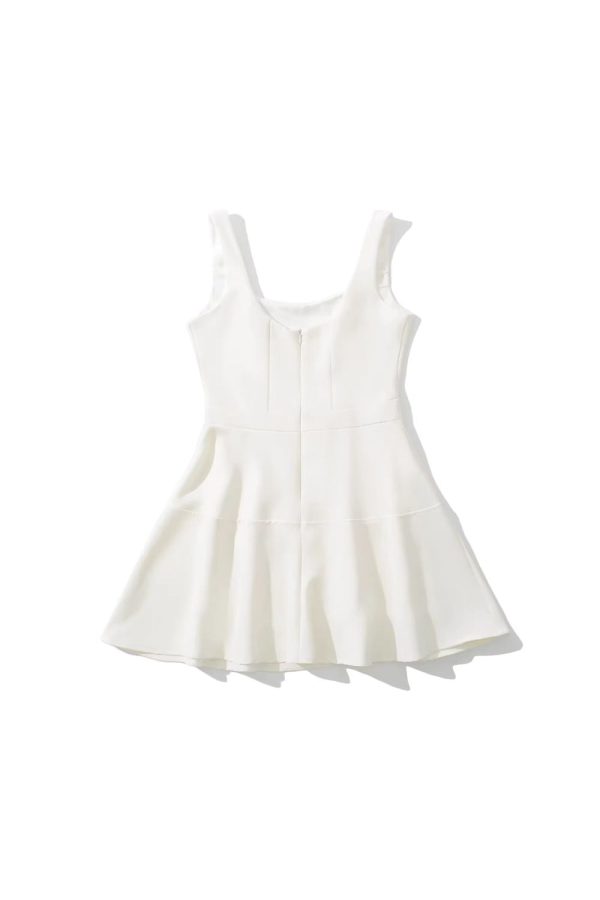 Evelyn  Fitted Square-Neck Mini Dress (2 color) Online Hot Sale - Image 5
