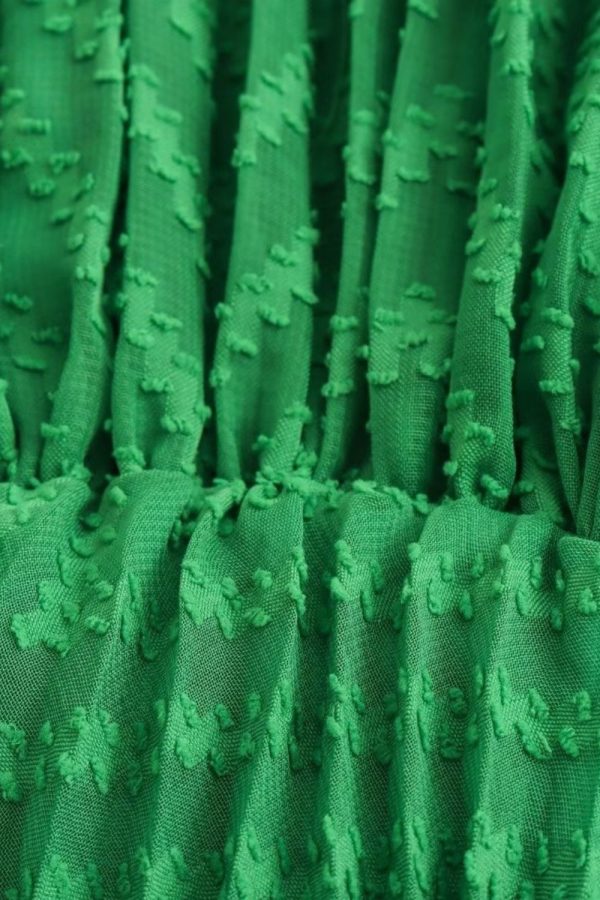 Savannah  Big A Swing Sleeve Pleated Dress Fashion - Image 5