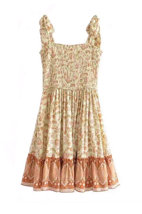 Isabelle   Floral Printed Pleated Dress on Sale
