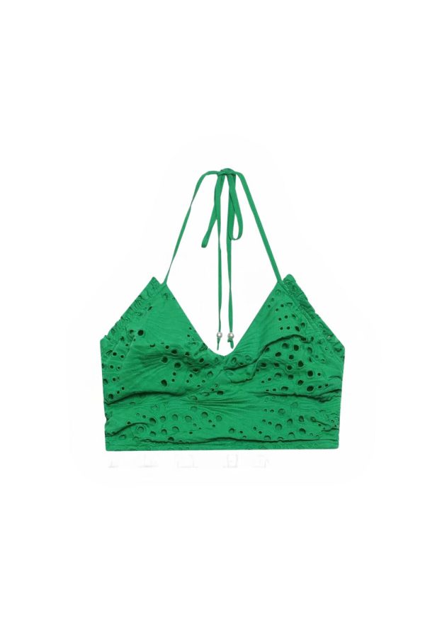 Imogen  Crochet Embroidered Crop Top & Mini Skirt Set (Sold Separately) Cheap - Image 2
