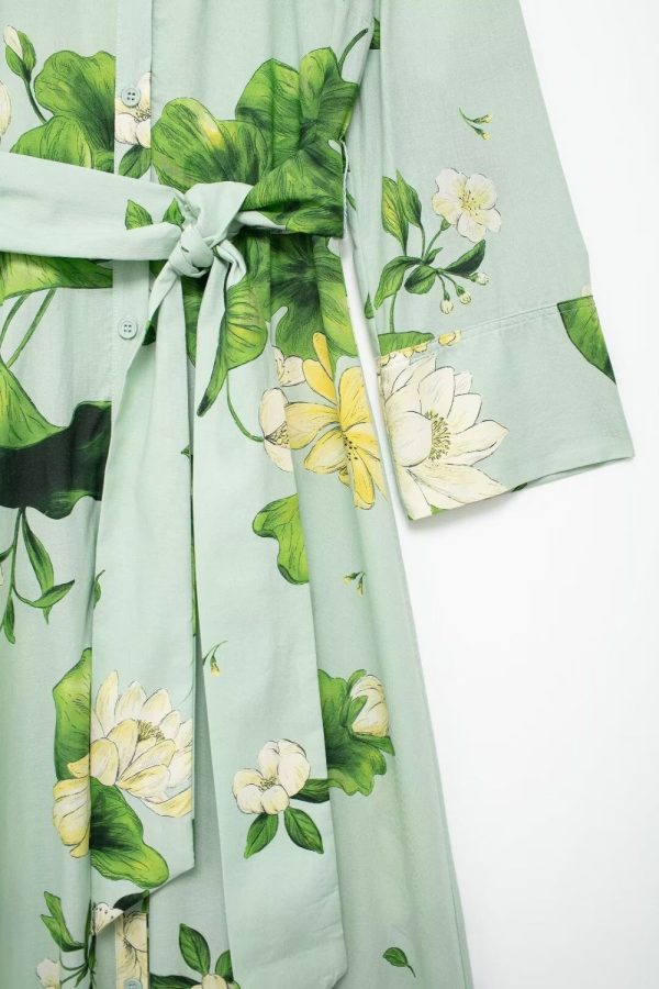 Millie  Floral Print Shirt Dress Sale - Image 4