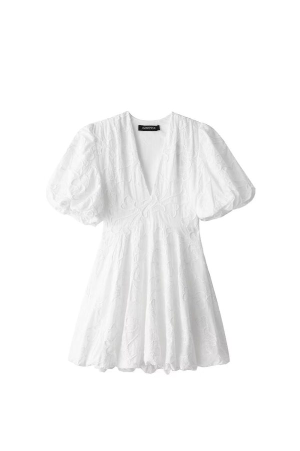 Matilda  Embroidered  Midi Dress Supply