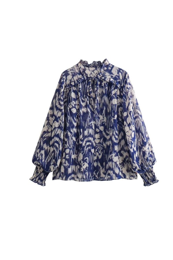 Audrey  Layered Flora Blouse & Skirt Set Fashion - Image 2