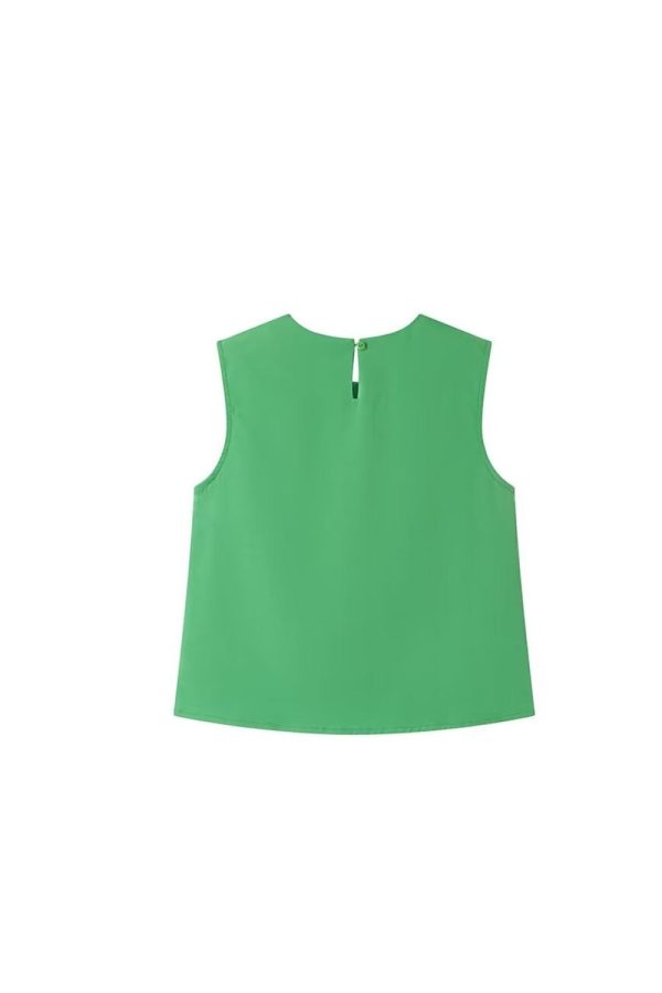 ‘Ruby’ Sleeveless Vest Top & Skirt Set Supply - Image 3