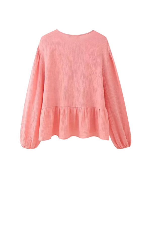 Jasmine  Flowy Crinkled Top & Trousers Set *2 Colors (Sold Separately) Fashion - Image 3