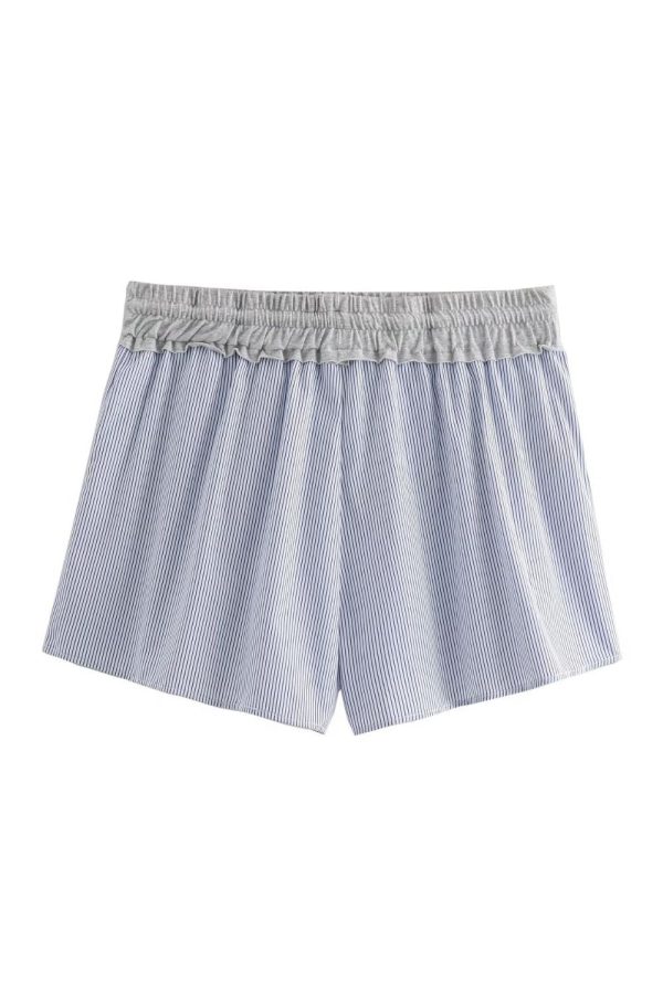‘Abigail’ Striped Patchwork Shorts Online Sale - Image 2
