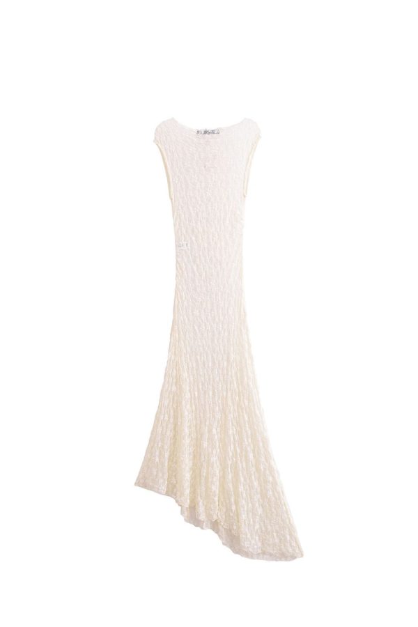 ‘Skylar’ Fitted Asymmetrical Lace Dress For Discount - Image 2