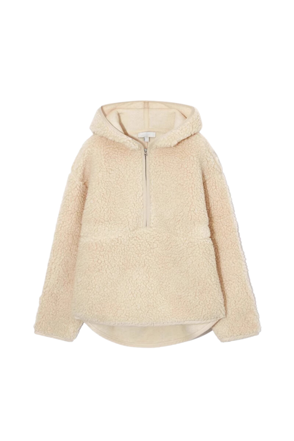 Paige  Half-Zip Hooded Fleece Sweater (2 Colors) Sale - Image 2